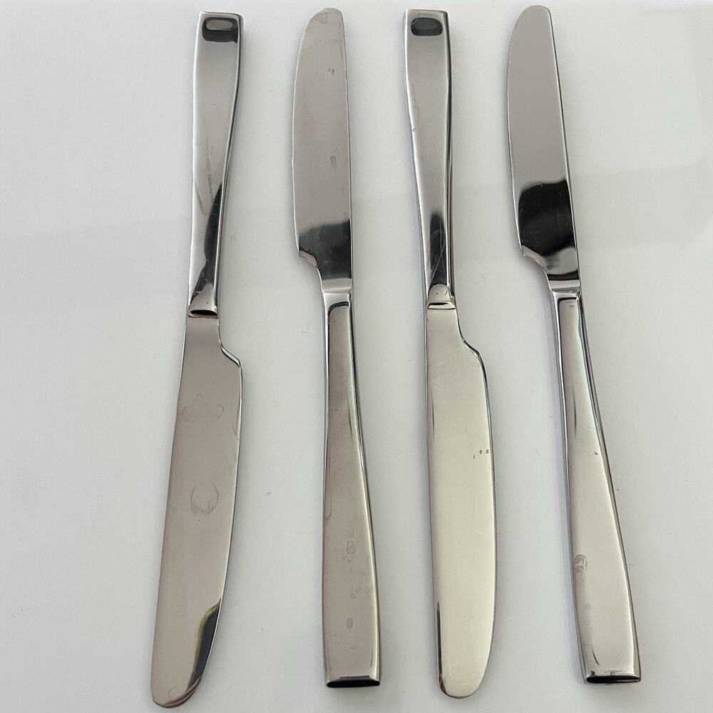 Cambridge Flatware Cali Stainless Knives Lot of 4
